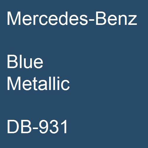 Mercedes-Benz, Blue Metallic, DB-931.